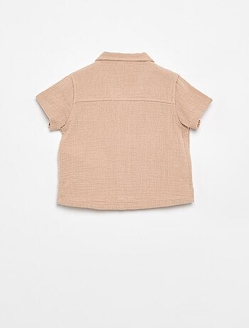 Blouse brodée en gaze de coton
