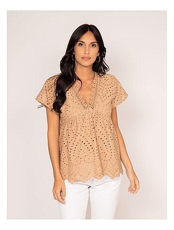 Blouse broderie anglaise FADIA