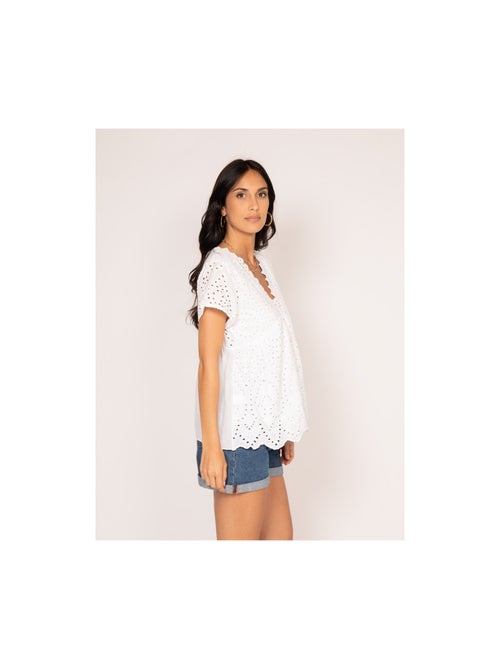 Blouse broderie anglaise FADIA - Kiabi