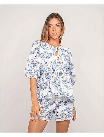 Blouse broderie OCTANA