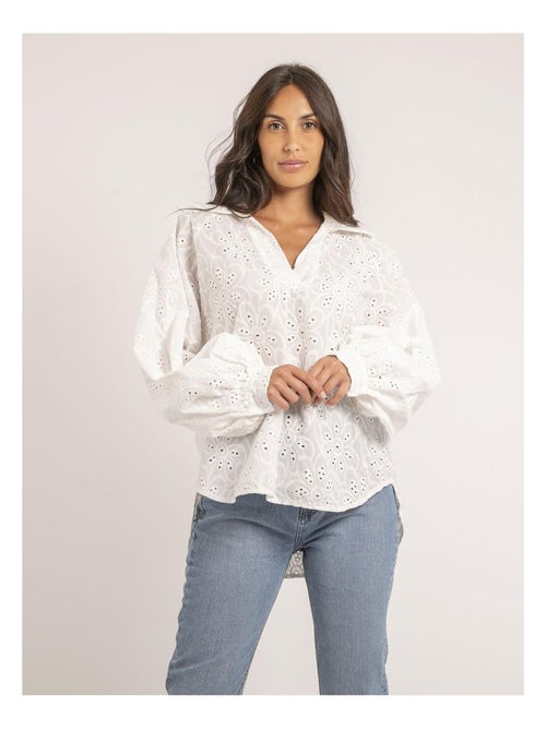 Blouse broderies anglaises FLOSSIE - Kiabi