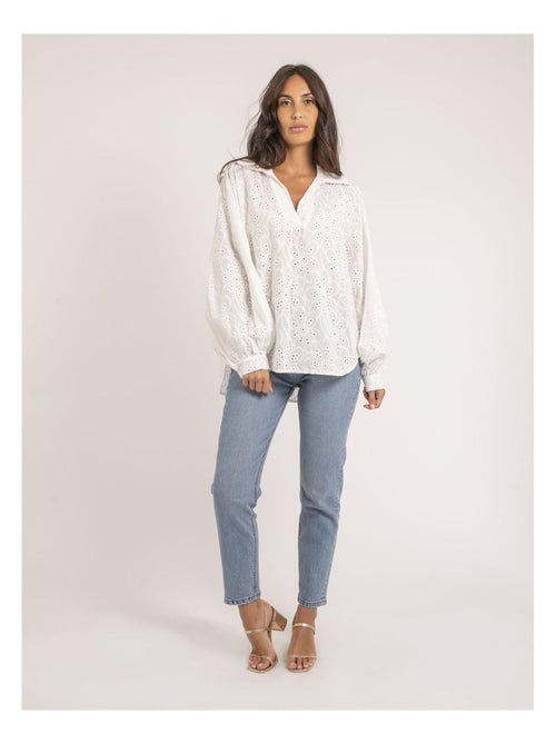 Blouse broderies anglaises FLOSSIE - Kiabi