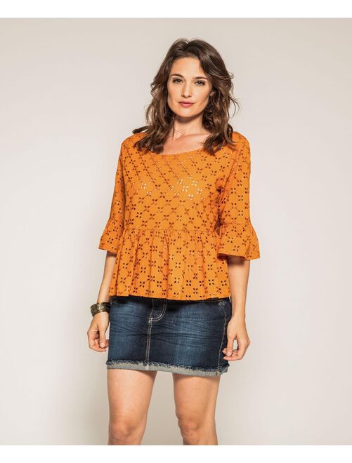 Blouse broderies anglaises ONIADE - Kiabi