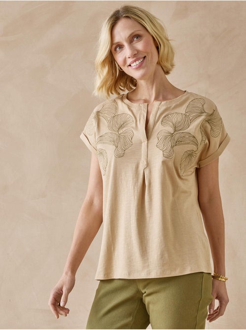Blouse broderies col tunisien - DAXON - Kiabi Blouse broderies col tunisien - DAXON - Kiabi