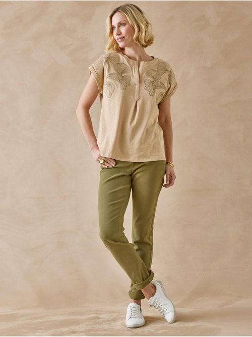 Blouse broderies col tunisien - DAXON - Kiabi Blouse broderies col tunisien - DAXON - Kiabi
