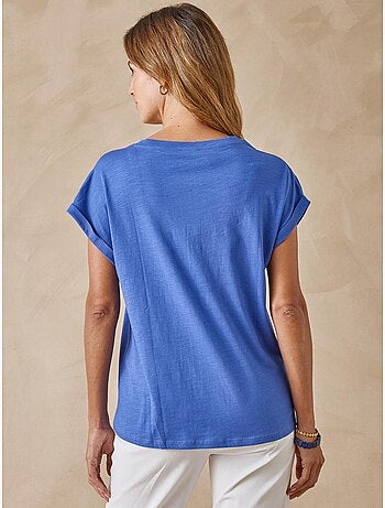 Blouse broderies col tunisien - DAXON