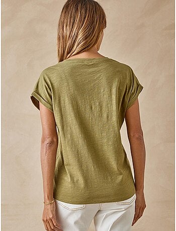 Blouse broderies col tunisien - DAXON