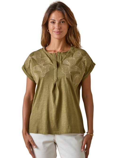 Blouse broderies col tunisien - DAXON - Kiabi Blouse broderies col tunisien - DAXON - Kiabi