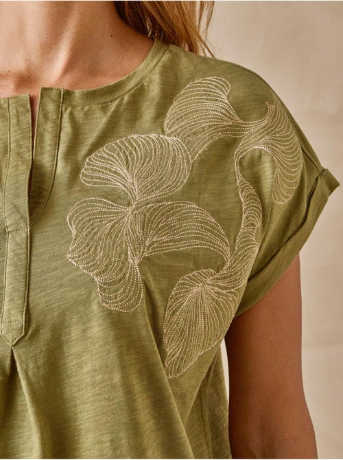 Blouse broderies col tunisien - DAXON - Kiabi Blouse broderies col tunisien - DAXON - Kiabi