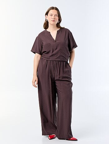 Blouse caftan en viscose fluide