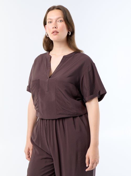 Blouse caftan en viscose fluide - Kiabi