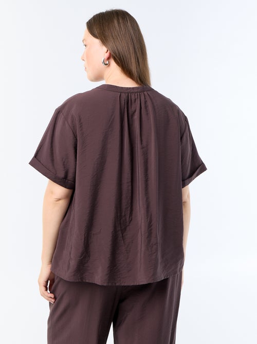 Blouse caftan en viscose fluide - Kiabi