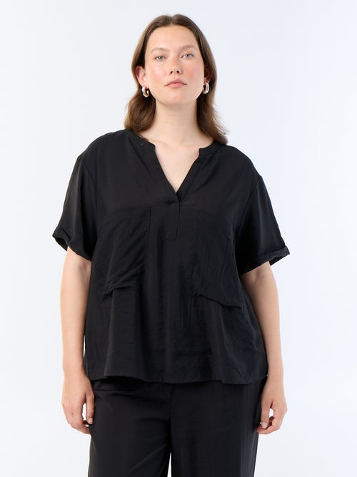 Blouse caftan en viscose fluide - Kiabi