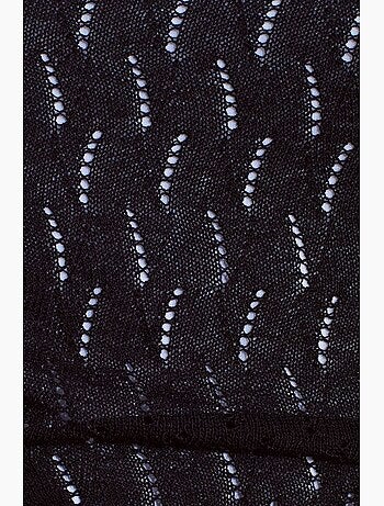 Blouse cami courte en maille texturée à nœud dilvin