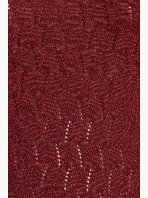 Blouse cami courte en maille texturée à nœud dilvin - Kiabi