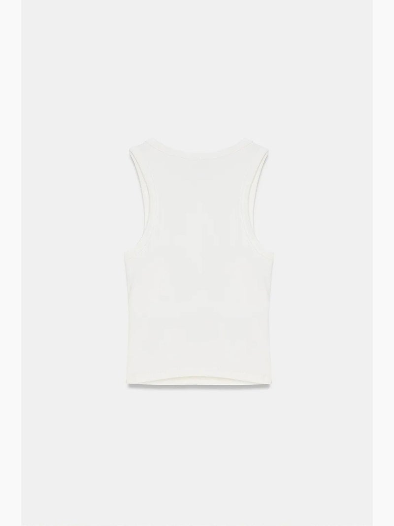 Blouse cami sans manches, coupe ajustée dilvin Ivoire - Kiabi