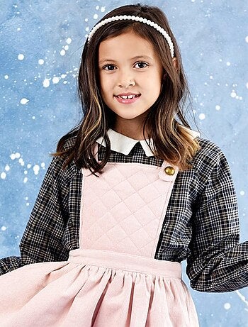 Blouse Carreaux et Fils Lurex Col CLAUDINE - La Faute à Voltaire