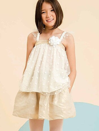 Blouse Cérémonie Tulle et Paillettes ANGEL - La Faute à Voltaire