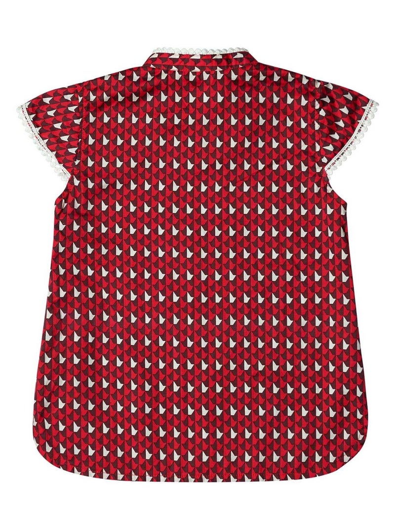 Blouse chinoise        ANNAM - 'LA FAUTE A VOLTAIRE' Rouge foncé - Kiabi