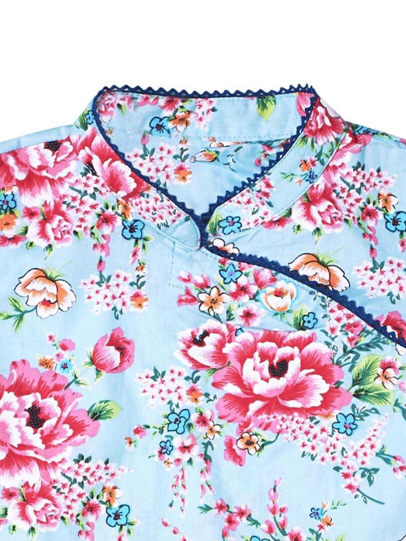 Haut Biscotte - Coupe Chinoise Cintrée, Blouse Chemise - Taille XS/S - Occasion Très Bon état