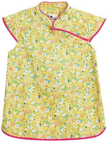 Blouse Chinoise Liberty à Col Mao ANNAM - La Faute à Voltaire