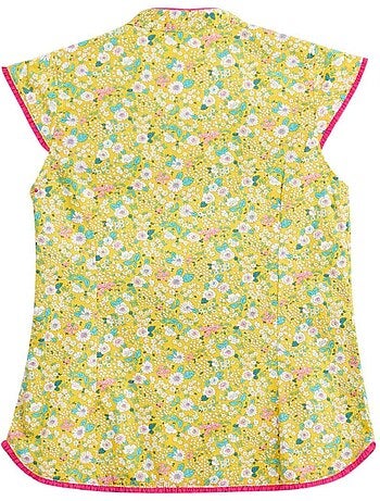 Blouse Chinoise Liberty à Col Mao ANNAM - La Faute à Voltaire