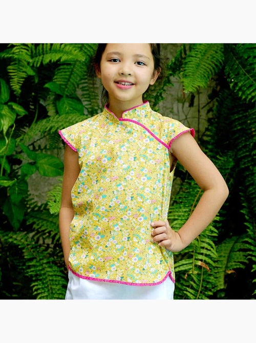 Blouse  Chinoise Liberty  à Col Mao  ANNAM - La Faute à Voltaire - Kiabi