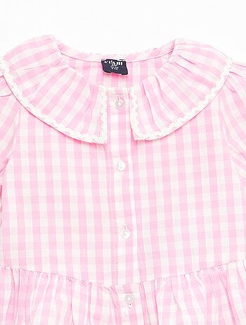 Blouse col Claudine avec volants