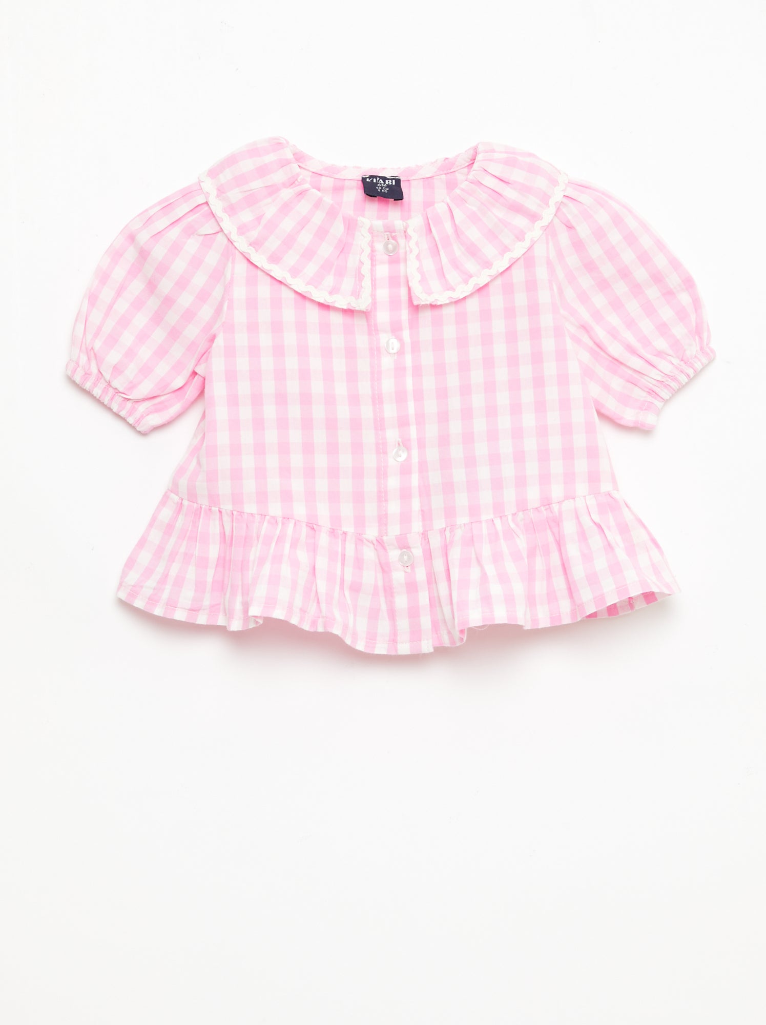 Blouse col Claudine avec volants