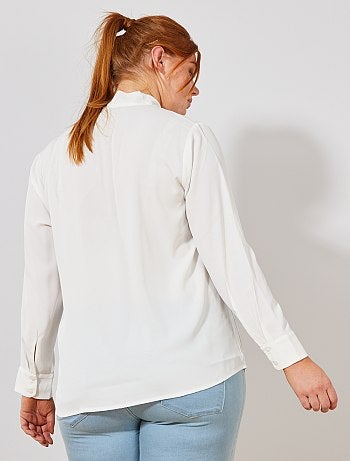 Blouse col lavallière - Kiabi