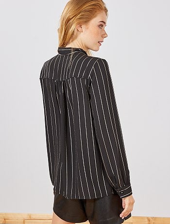 Blouse col lavallière - Kiabi