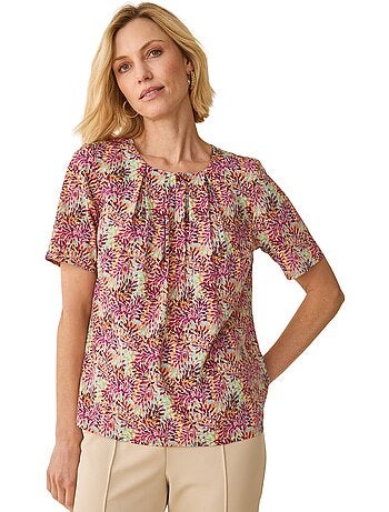 Blouse col rond tissu doux - DAXON