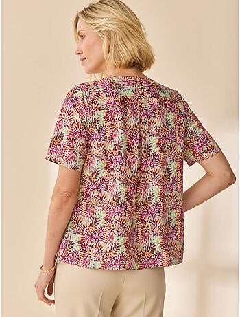 Blouse col rond tissu doux - DAXON