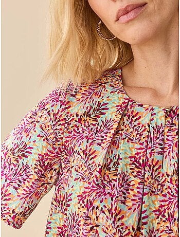 Blouse col rond tissu doux - DAXON