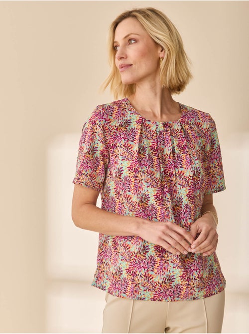 Blouse col rond tissu doux - DAXON - Kiabi