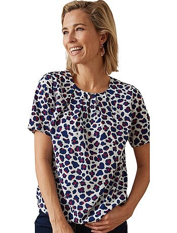 Blouse col rond tissu doux - DAXON