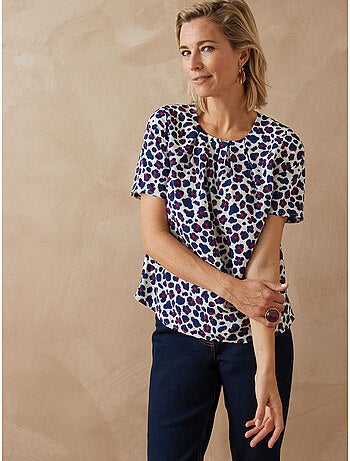Blouse col rond tissu doux - DAXON