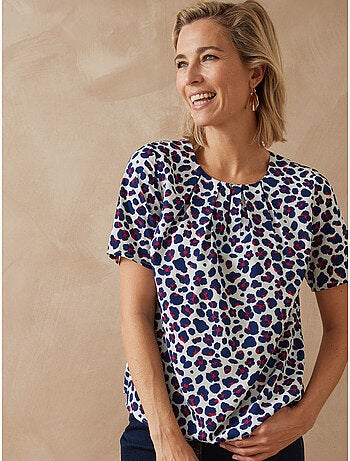Blouse col rond tissu doux - DAXON