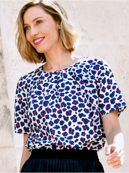 Blouse col rond tissu doux - DAXON - Kiabi