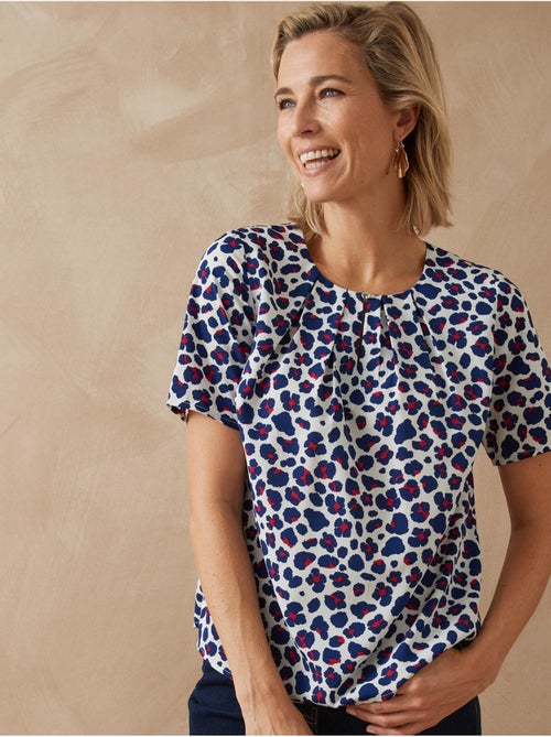 Blouse col rond tissu doux - DAXON - Kiabi