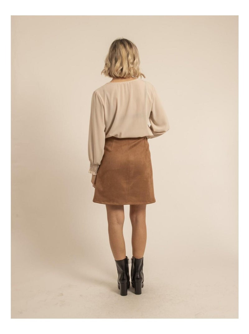 Blouse col V ORESTIA Ecru - Kiabi