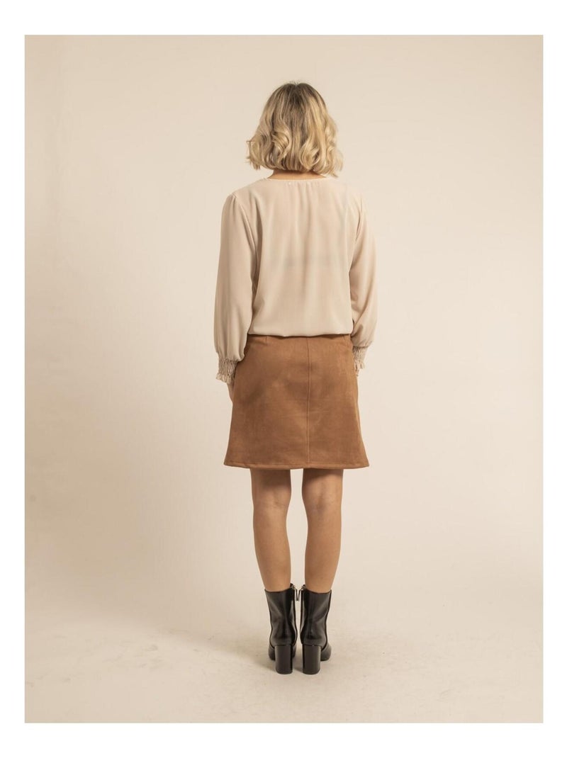 Blouse col V ORESTIA Ecru - Kiabi