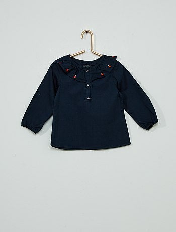 Blouse col volant éco-conçue