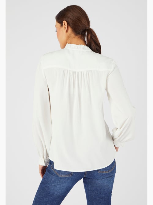 Blouse col volanté - damart - Kiabi Blouse col volanté - damart - Kiabi