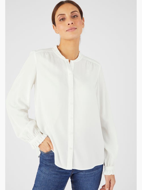 Blouse col volanté - damart - Kiabi Blouse col volanté - damart - Kiabi