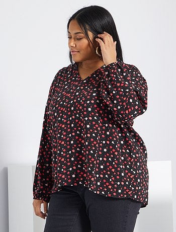 Blouse col volanté