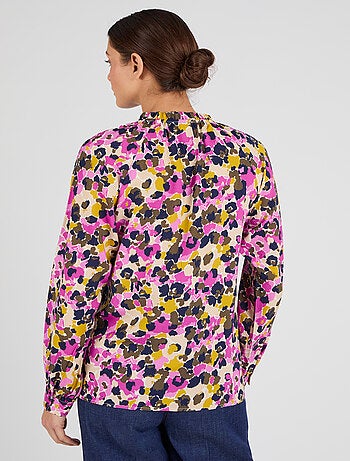Blouse col volanté pure viscose Lenzing(TM) EcoVero(TM) - Damart