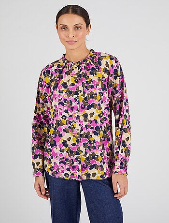 Blouse col volanté pure viscose Lenzing(TM) EcoVero(TM) - Damart
