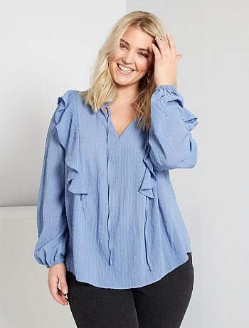 Blouse col volants
