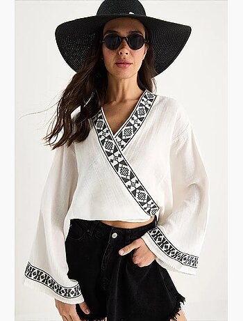 Blouse coton lucci